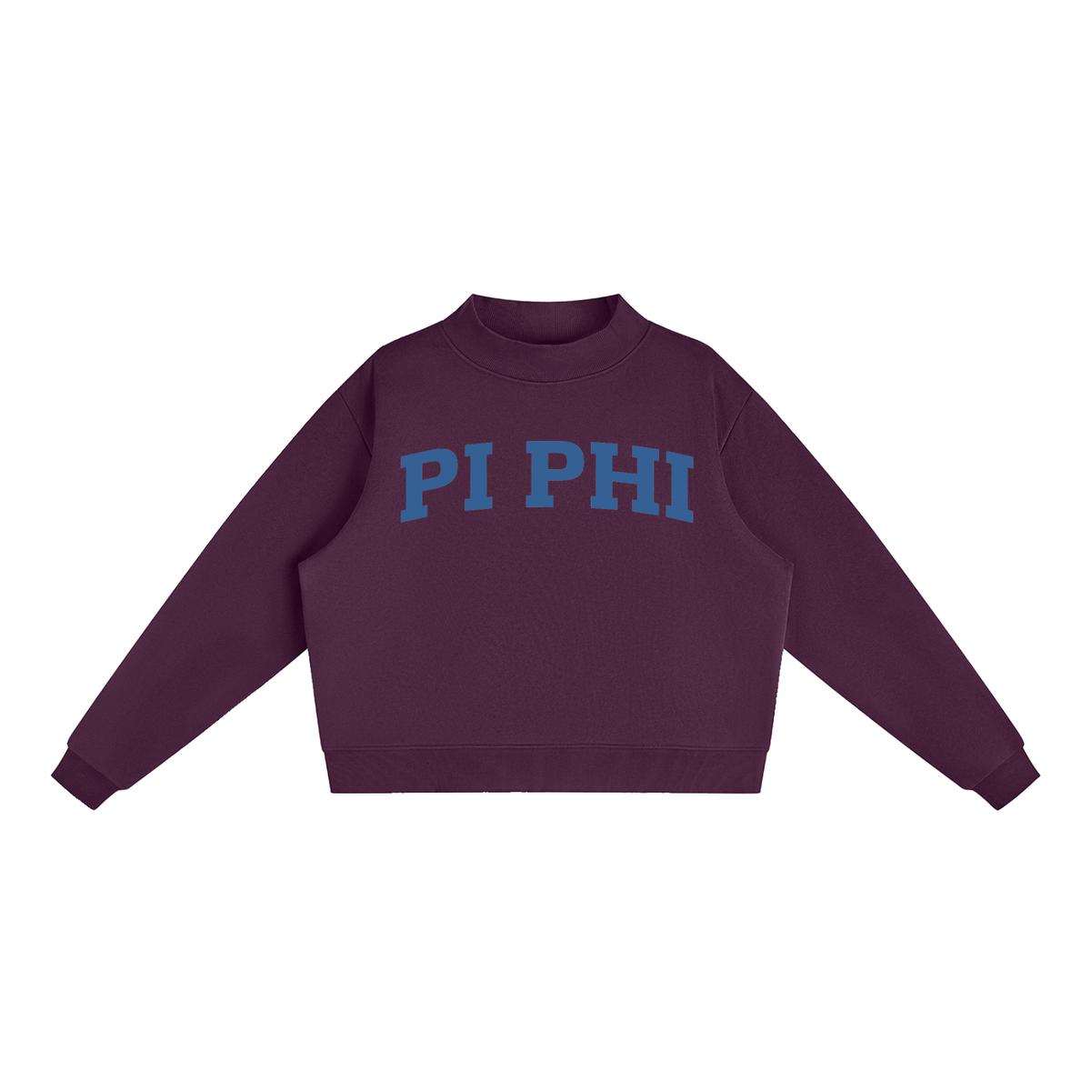 Pi Beta Phi Blue Mock Neck Sweatshirt