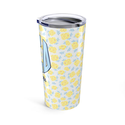Alpha Xi Delta Flower Personalized Tumbler - Ivy Society