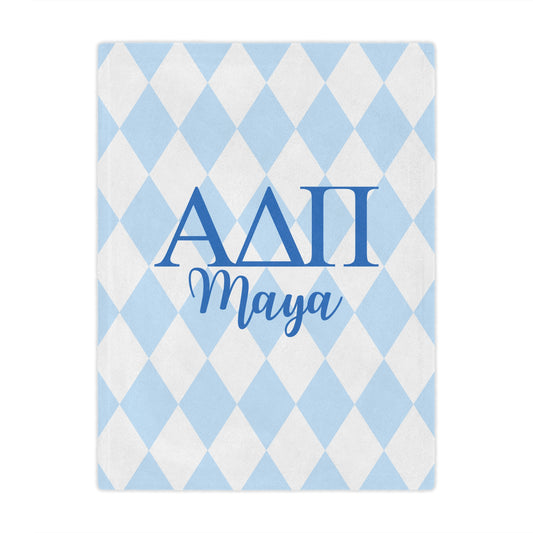 Alpha Delta Pi Personalized Letters Blanket - Ivy Society