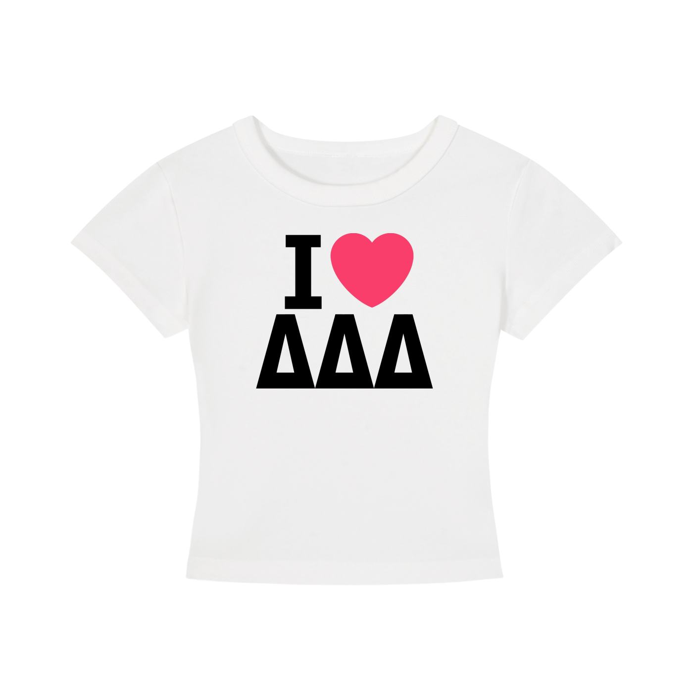 I Heart Tri Delta Baby Tee