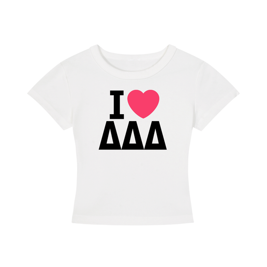 I Heart Tri Delta Baby Tee