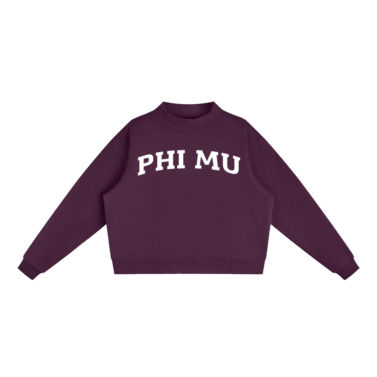 Phi Mu Mock Neck Sweatshirt