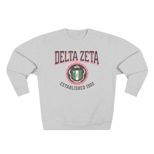 Delta Zeta Crest Sweatshirt - Ivy Society