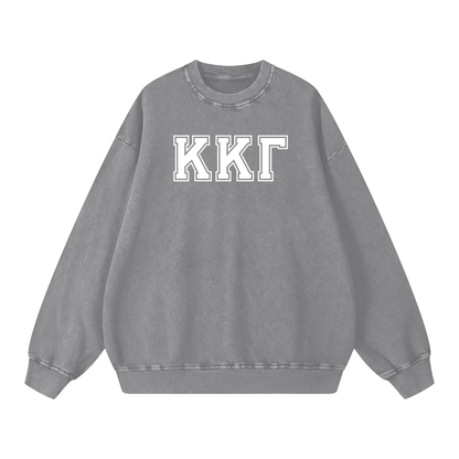 Kappa Kappa Gamma Letters Oversized Sweatshirt - Ivy Society