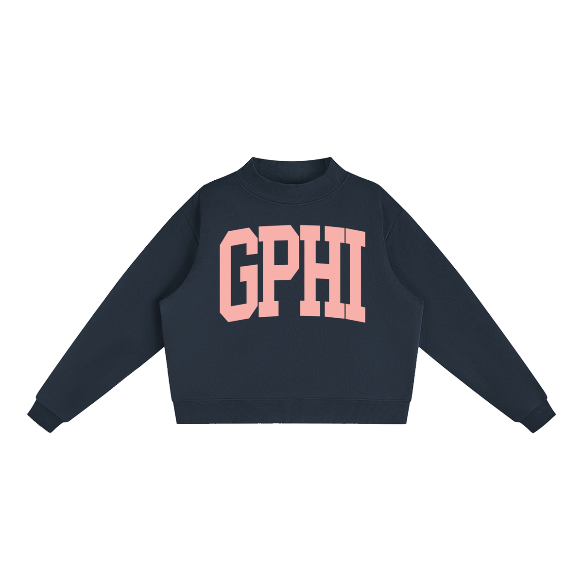 Gamma Phi Beta Big Mock Neck Sweatshirt