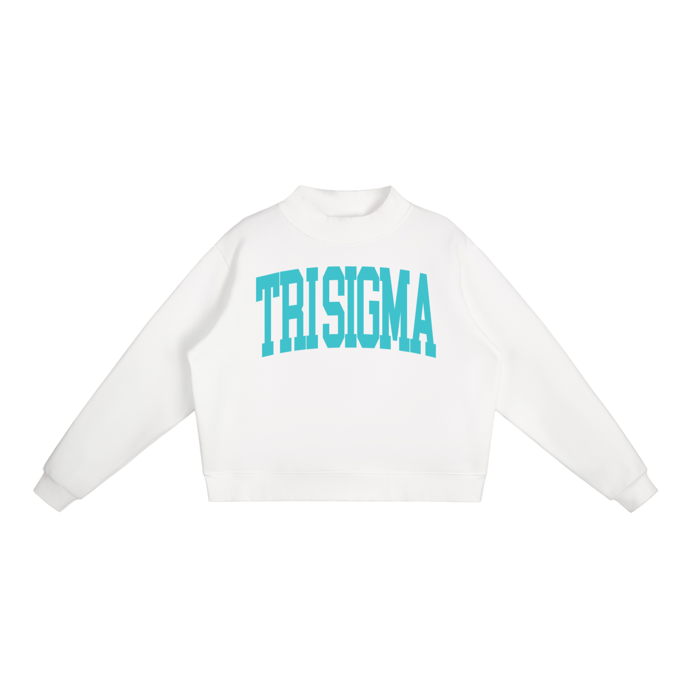Tri Sigma Big Mock Neck Sweatshirt - Ivy Society