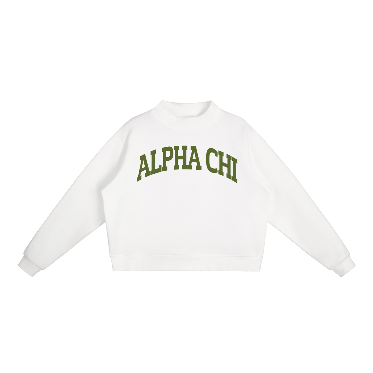 Alpha Chi Omega Mock Neck Sweatshirt