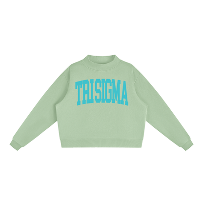 Tri Sigma Big Letters Mock Neck Sweatshirt