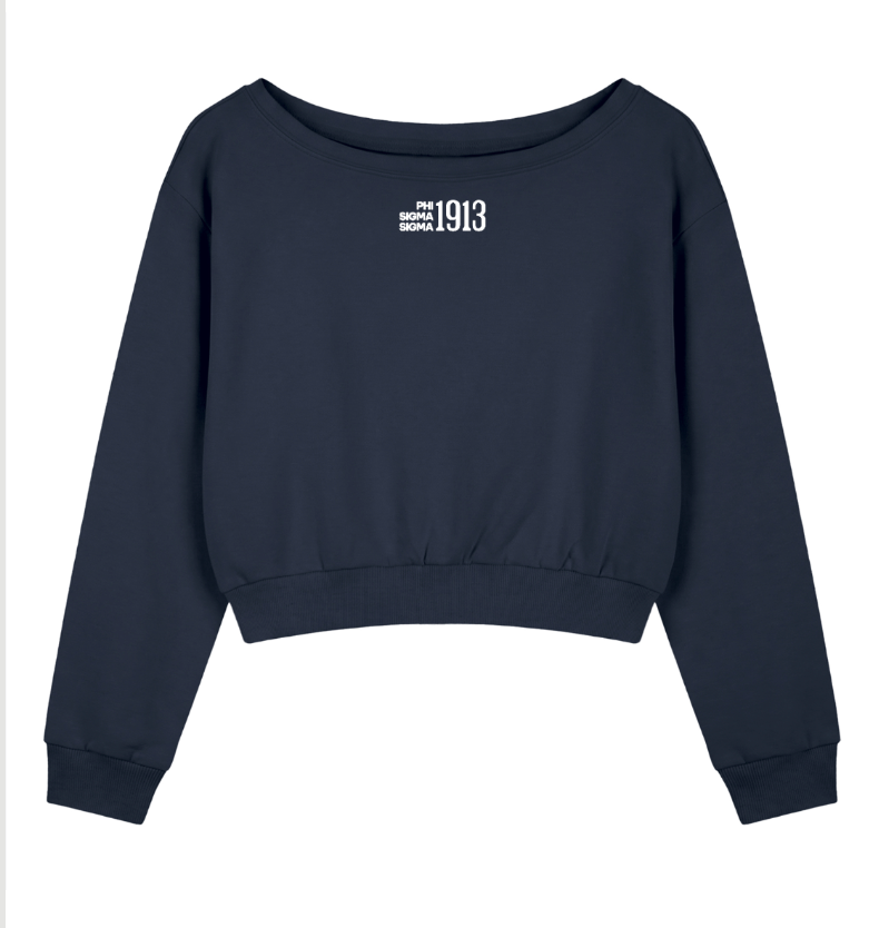 Phi Sigma Sigma 1913 Off The Shoulder Sweatshirt