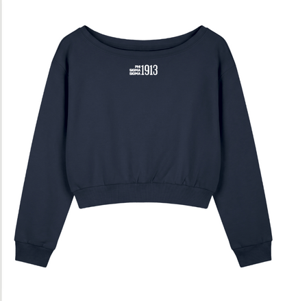 Phi Sigma Sigma 1913 Off The Shoulder Sweatshirt