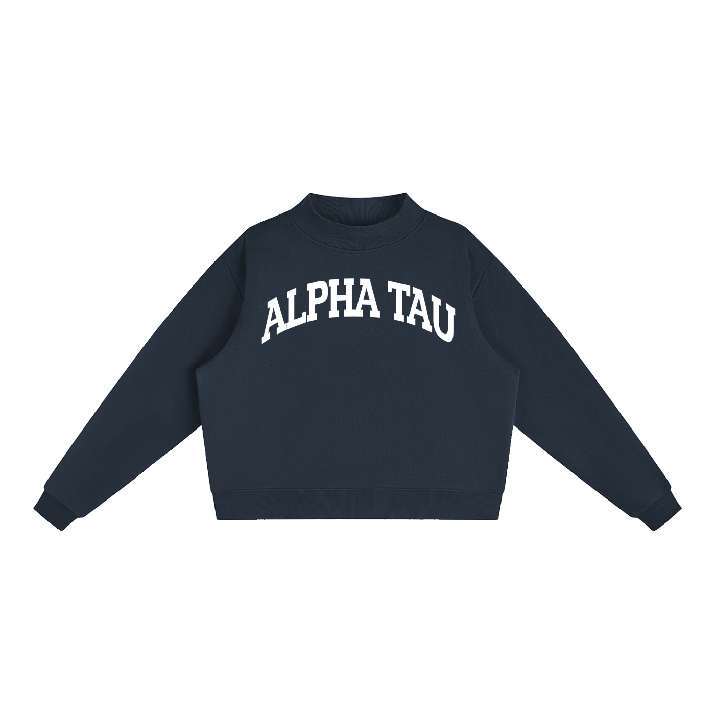 Alpha Sigma Tau Mock Neck Sweatshirt