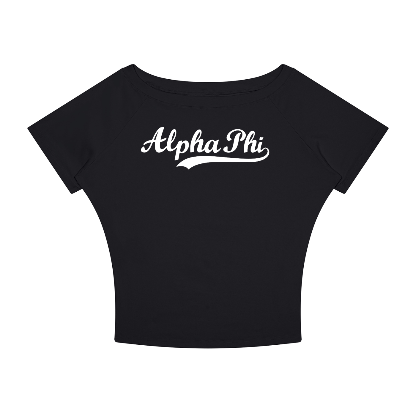 Alpha Phi Off the Shoulder Tee