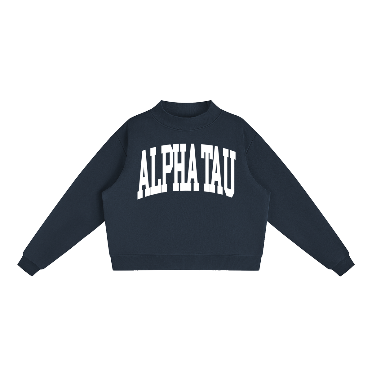 Alpha Sigma Tau Mock Neck Sweatshirt