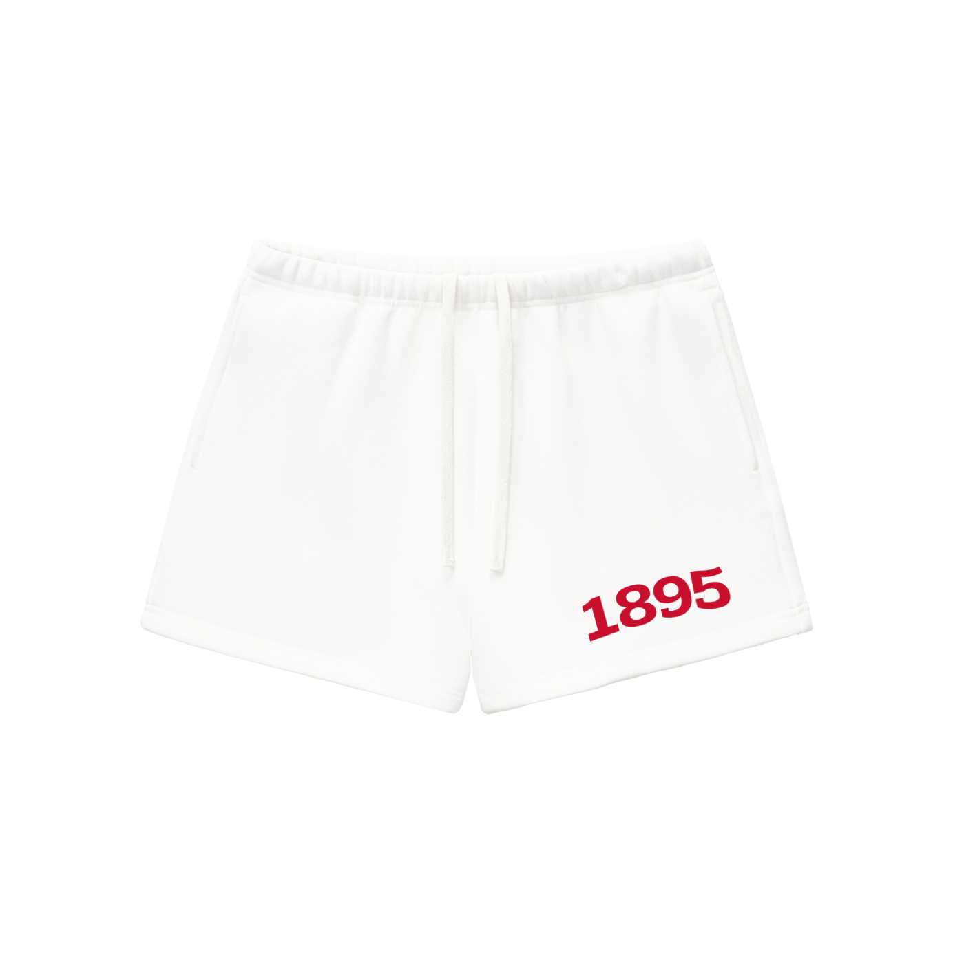 Red Chi Omega Fleece Drawstring Shorts - Ivy Society
