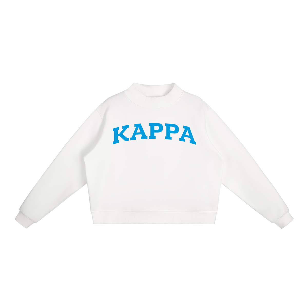 Kappa Kappa Gamma Blue Mock Neck Sweatshirt