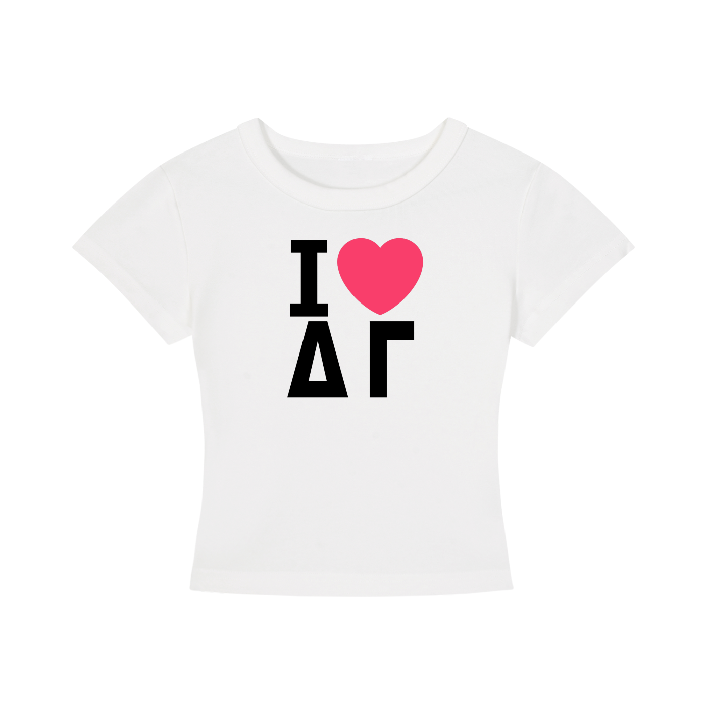 I Heart Delta Gamma Baby Tee
