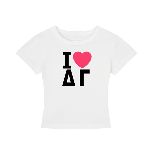 I Heart Delta Gamma Baby Tee