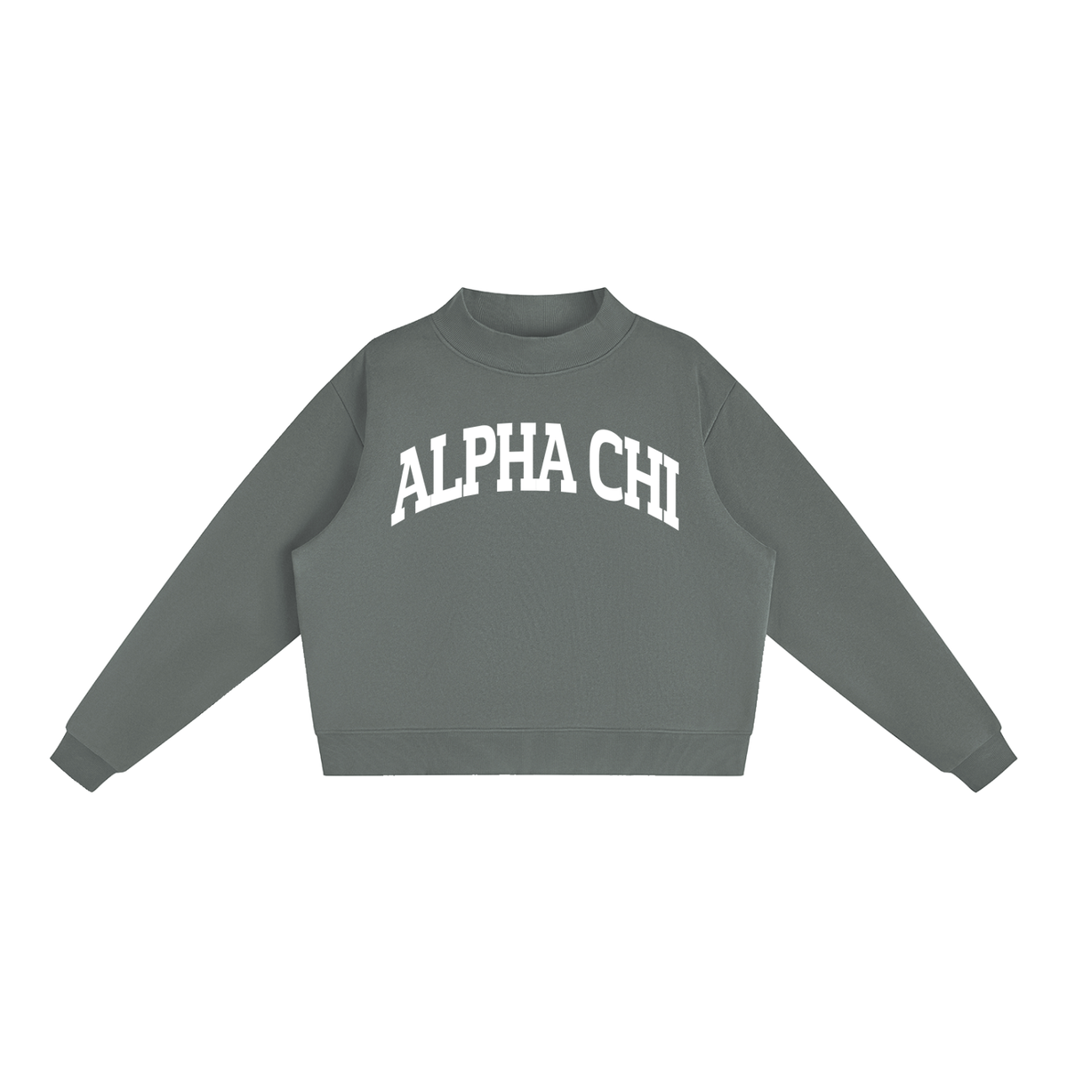 Alpha Chi Omega Mock Neck Sweatshirt