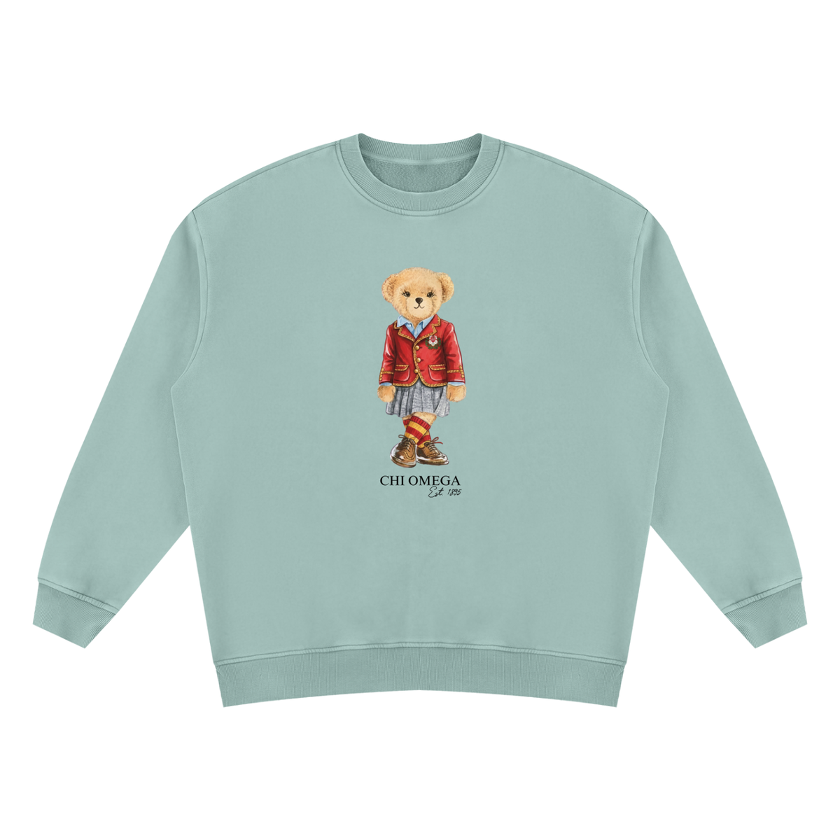 Chi Omega Sorority Bear Vintage Wash Sweatshirt