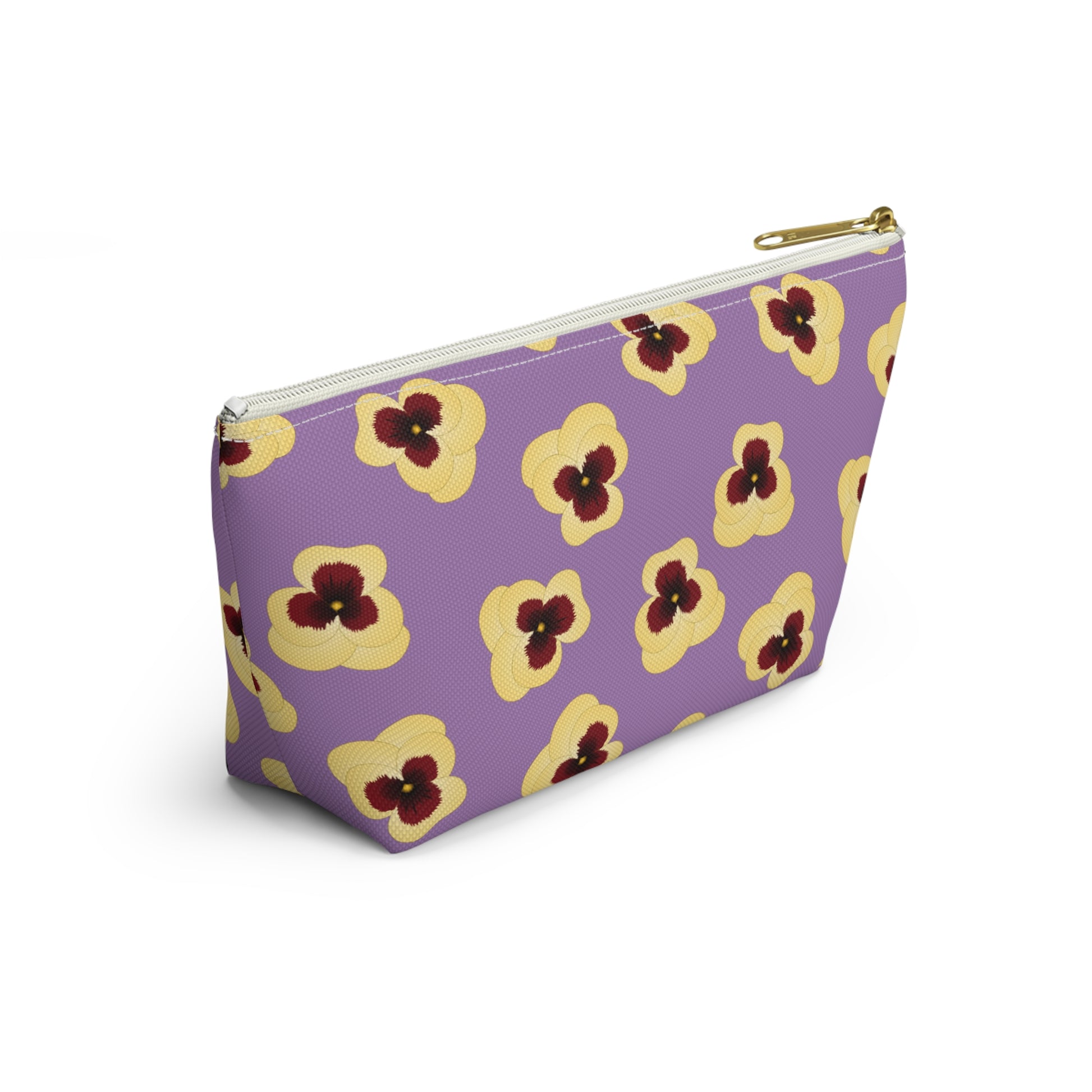 Kappa Alpha Theta Personaized Pansy Makeup Bag - Ivy Society
