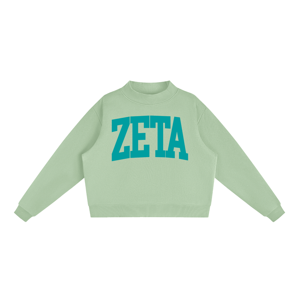 Zeta Tau Alpha Big Mock Neck Sweatshirt