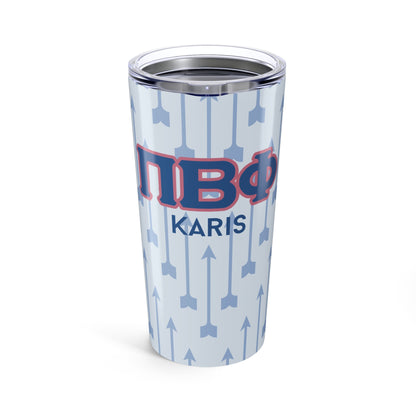 Pi Beta Phi Personalized Arrow Tumbler - Ivy Society