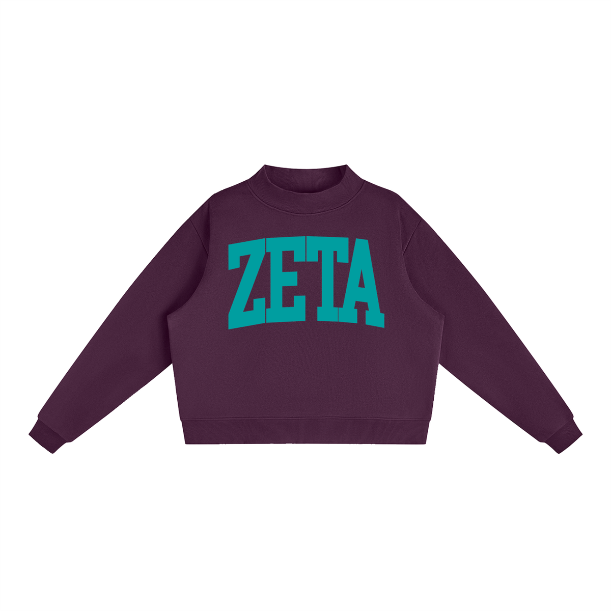 Zeta Tau Alpha Big Mock Neck Sweatshirt