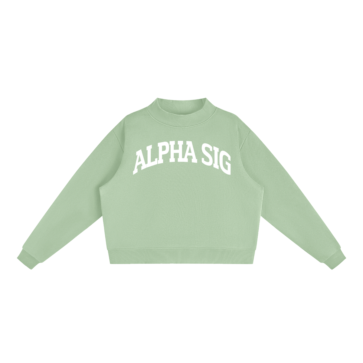 Alpha Sigma Alpha Mock Neck Sweatshirt