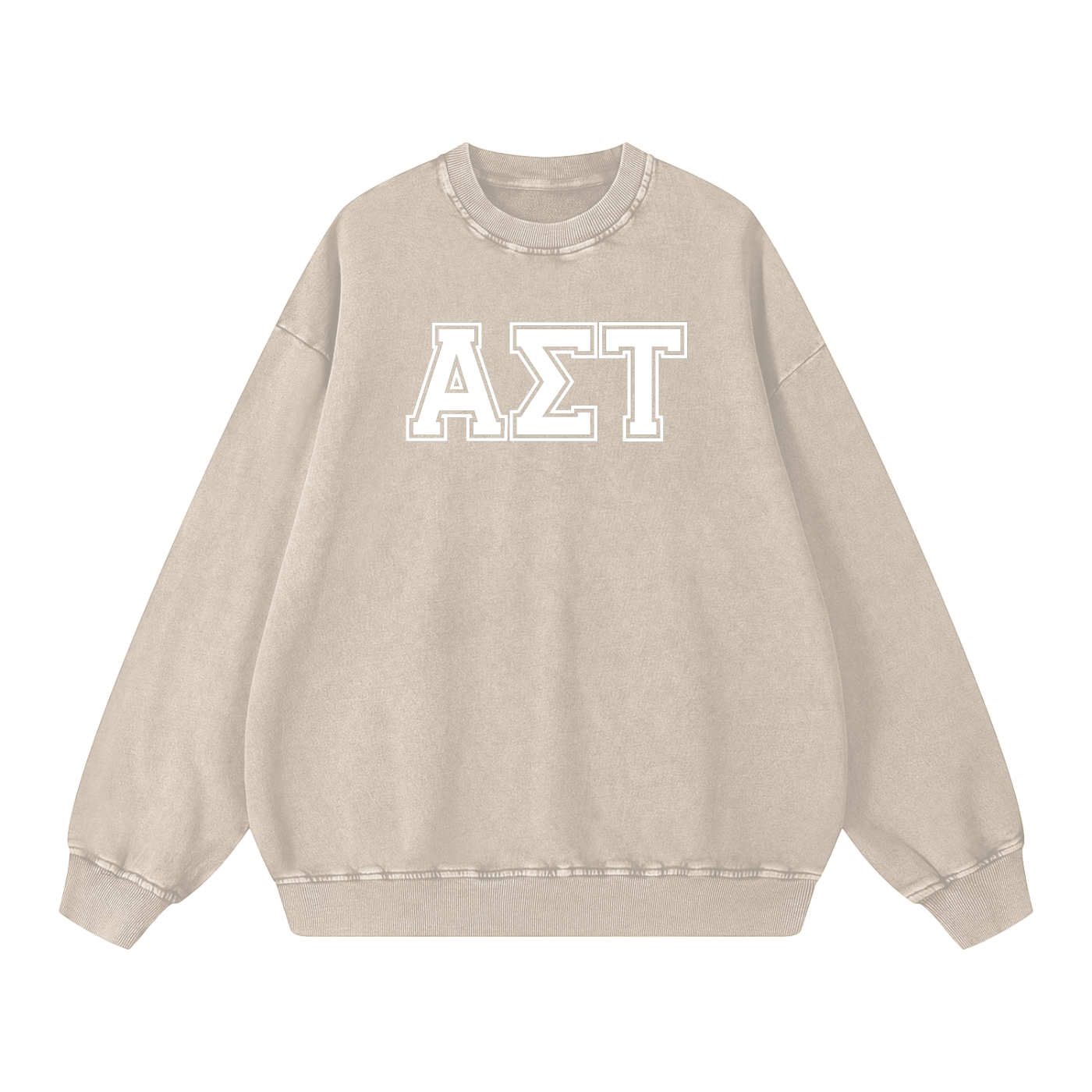 Alpha Sigma Tau Letters Sweatshirt - Ivy Society