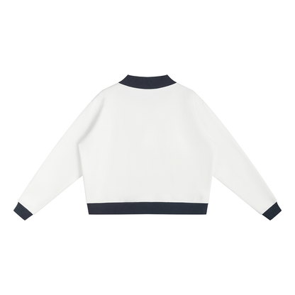 Sigma Delta Tau Two Tone Mock Neck Sweatshirt