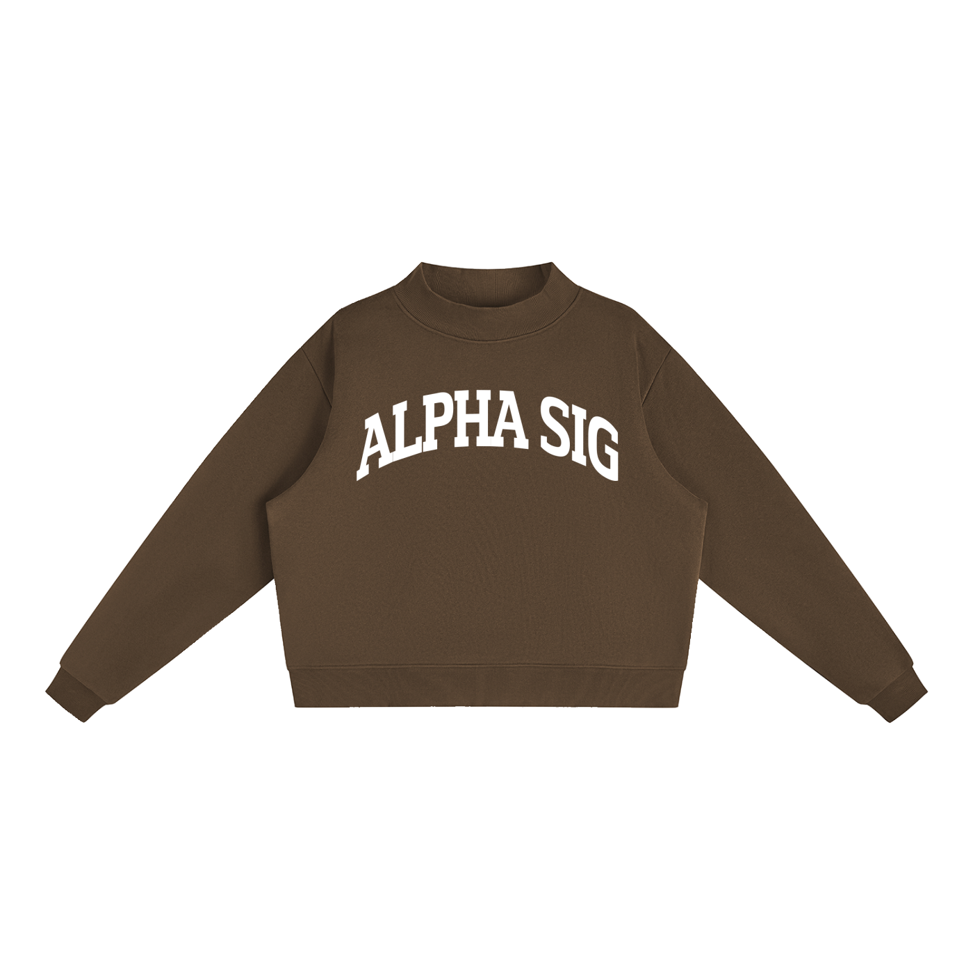 Alpha Sigma Alpha Mock Neck Sweatshirt