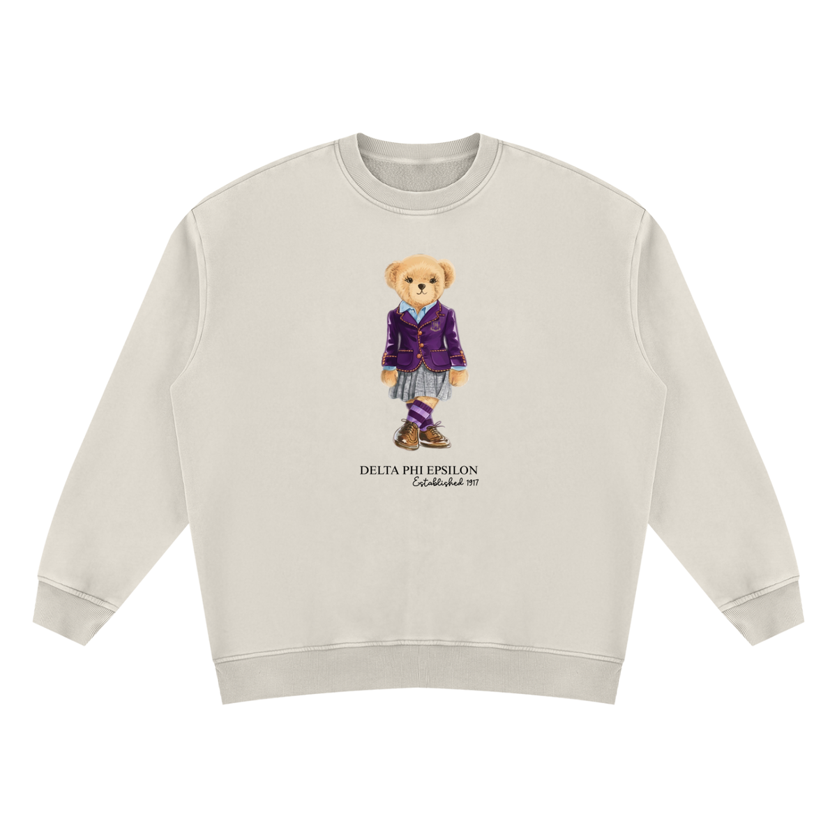 Delta Phi Epsilon Sorority Bear Vintage Wash Sweatshirt