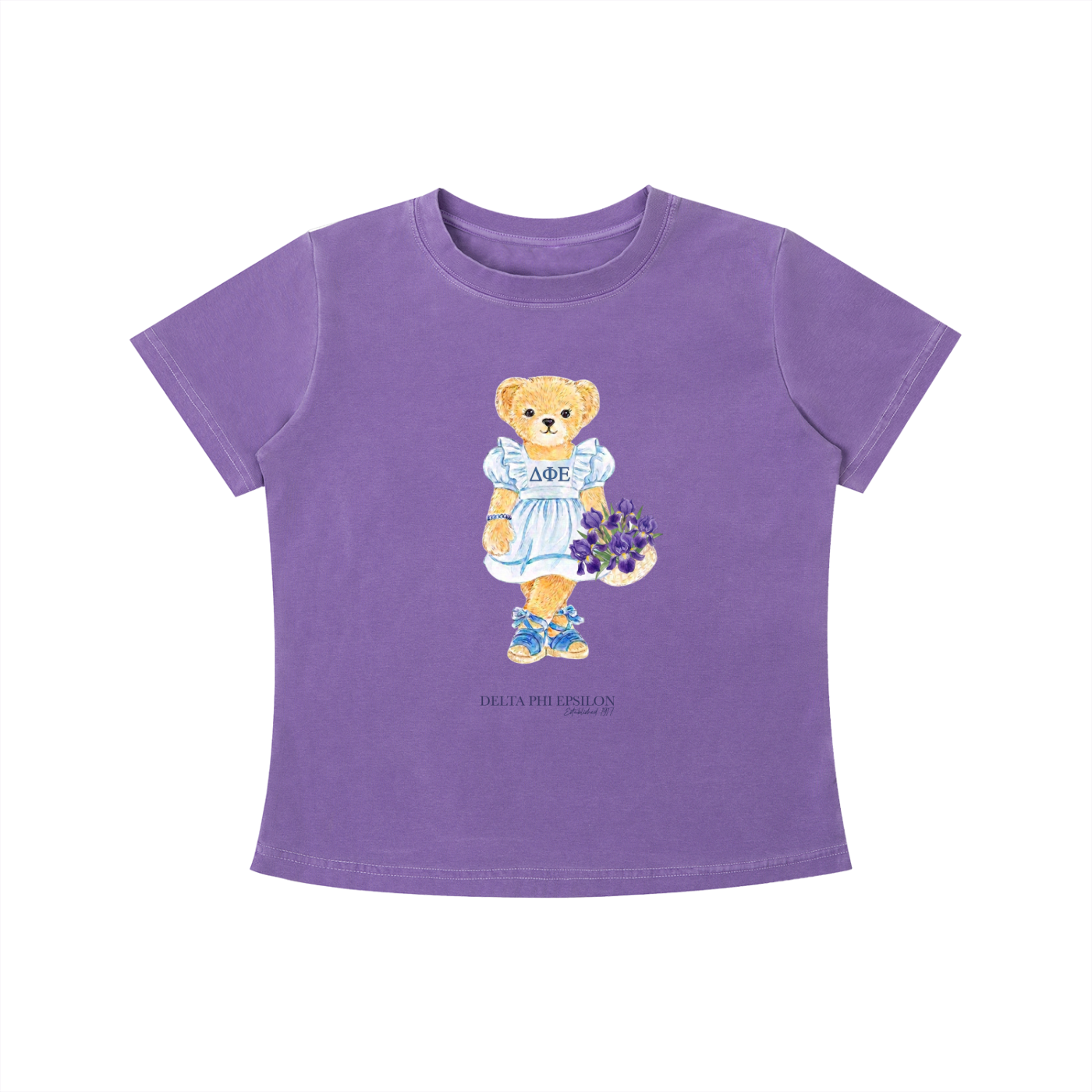 Delta Phi Epsilon Flower Bear T Shirt
