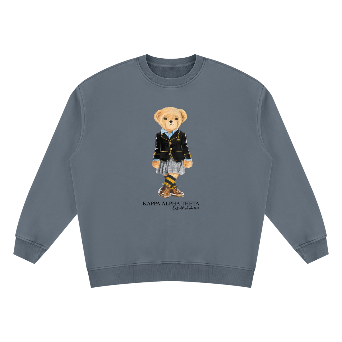 Kappa Alpha Theta Sorority Bear Vintage Wash Sweatshirt
