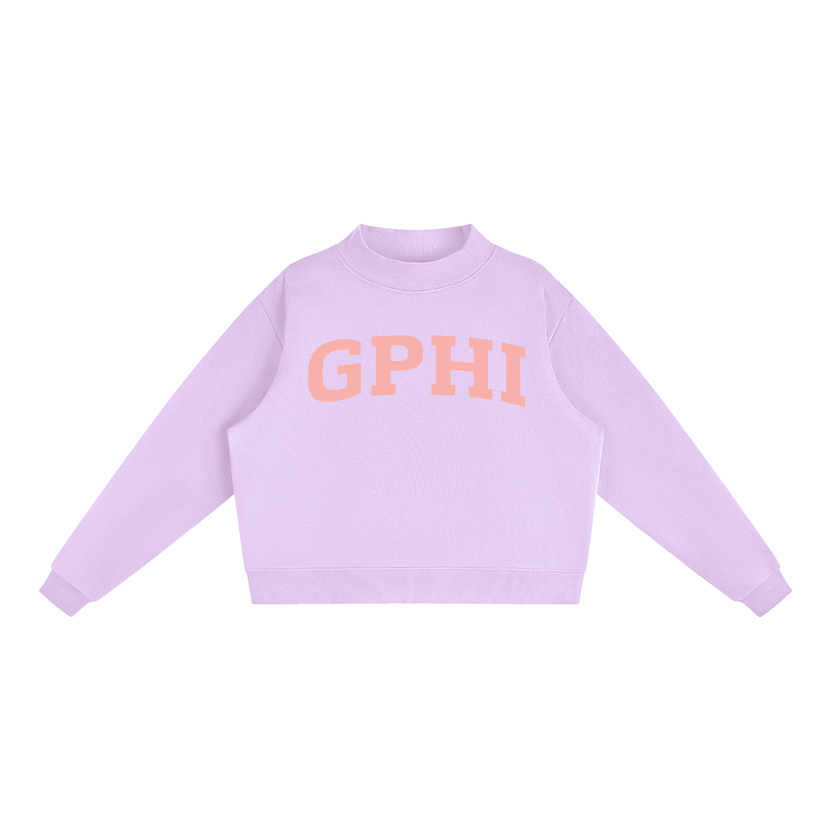 Gamma Phi Beta Blush Mock Neck Sweatshirt