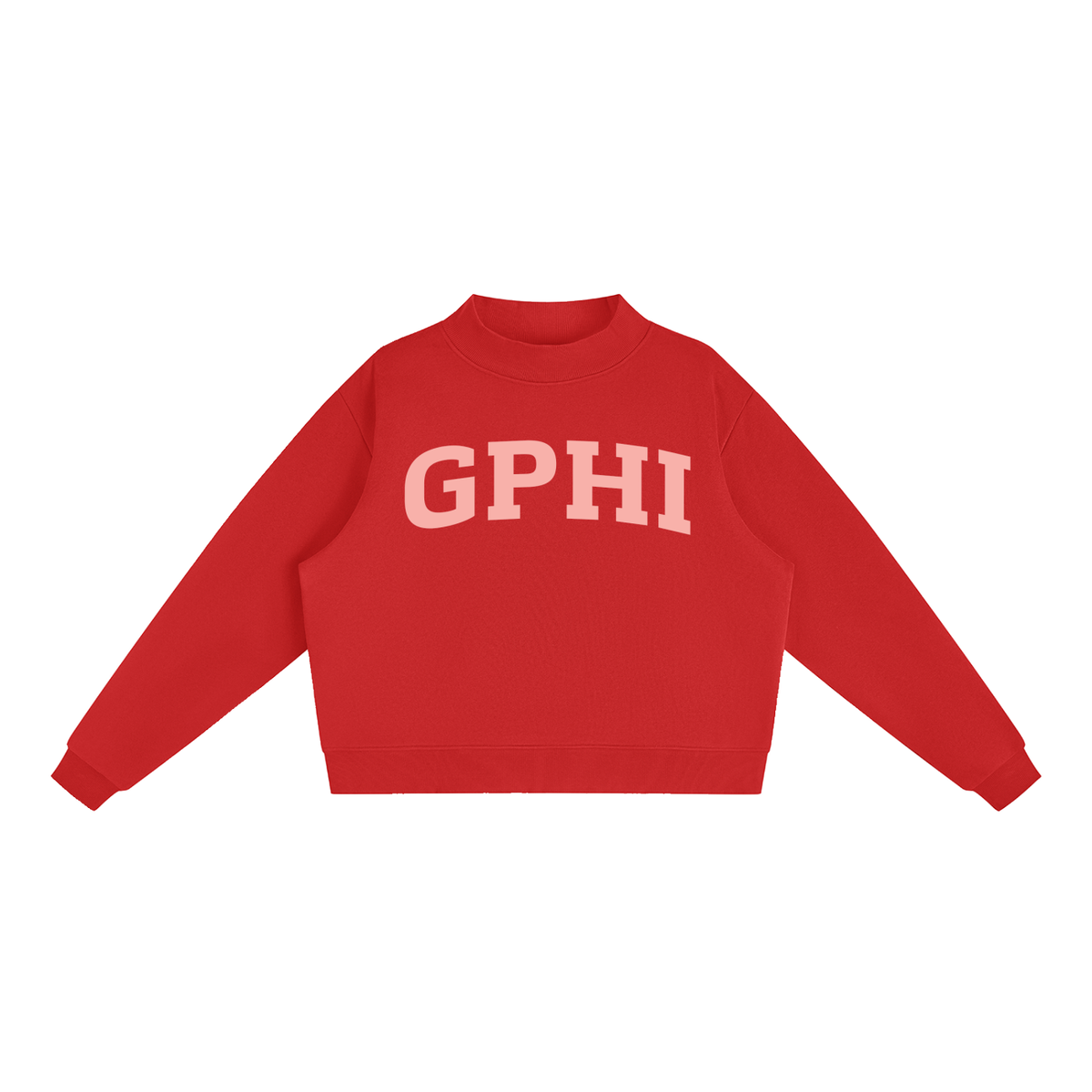 Gamma Phi Beta Blush Mock Neck Sweatshirt