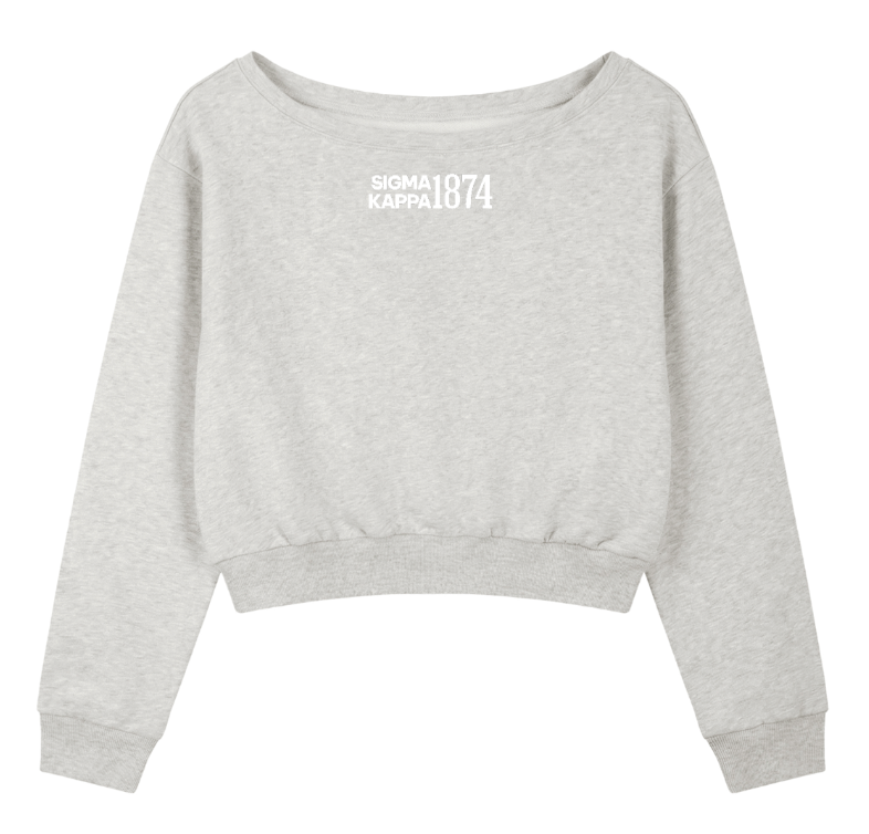 Sigma Kappa 1874 Off the Shoulder Sweatshirt