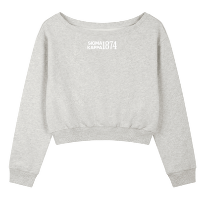 Sigma Kappa 1874 Off the Shoulder Sweatshirt