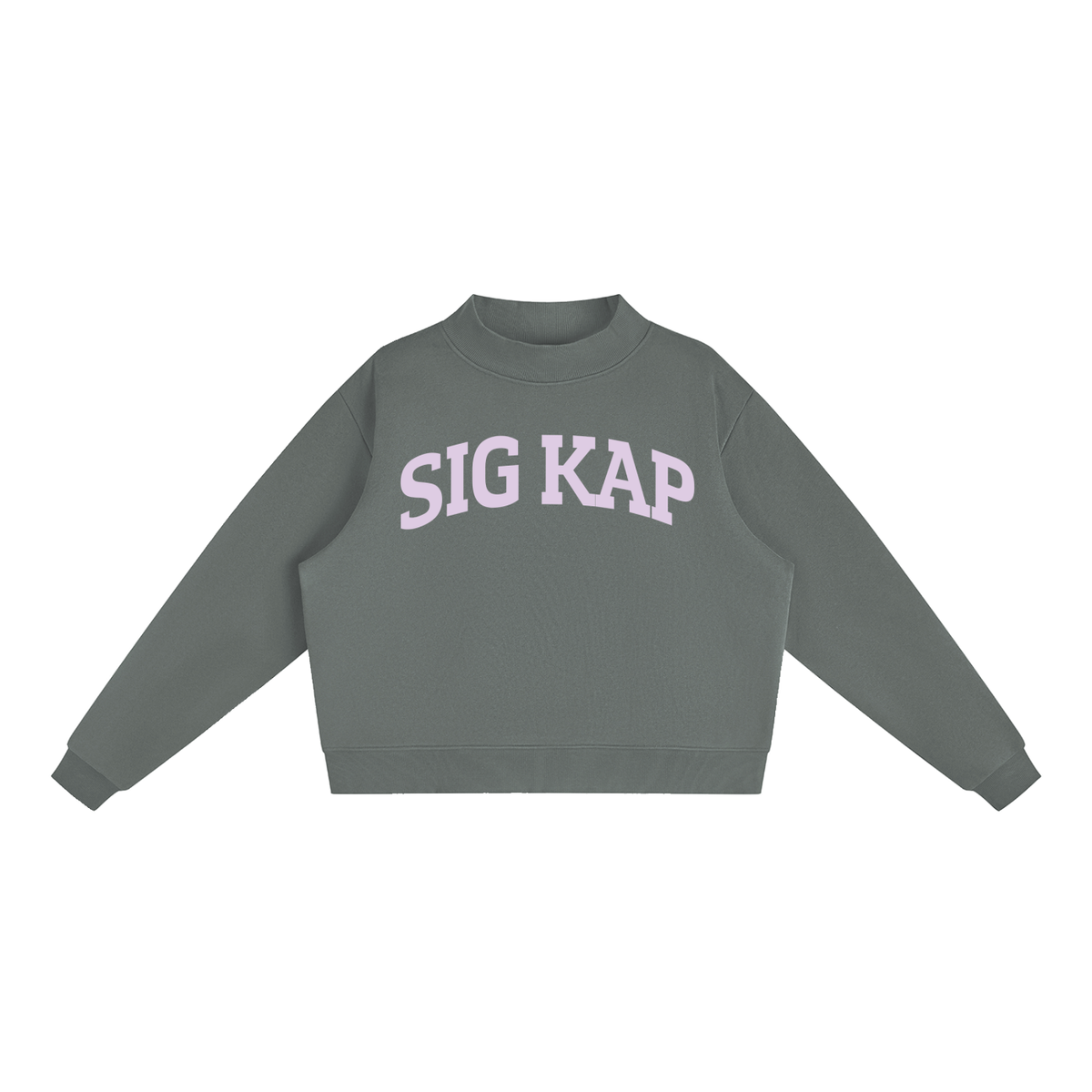 Sigma Kappa Purple Mock Neck Sweatshirt