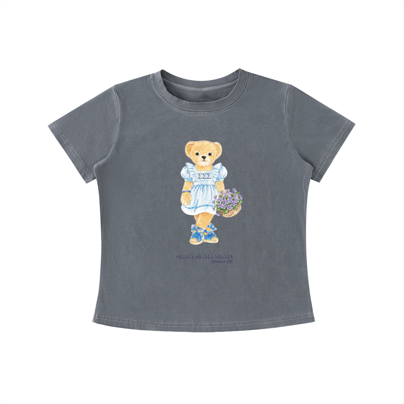 Tri Sigma Flower Bear T Shirt