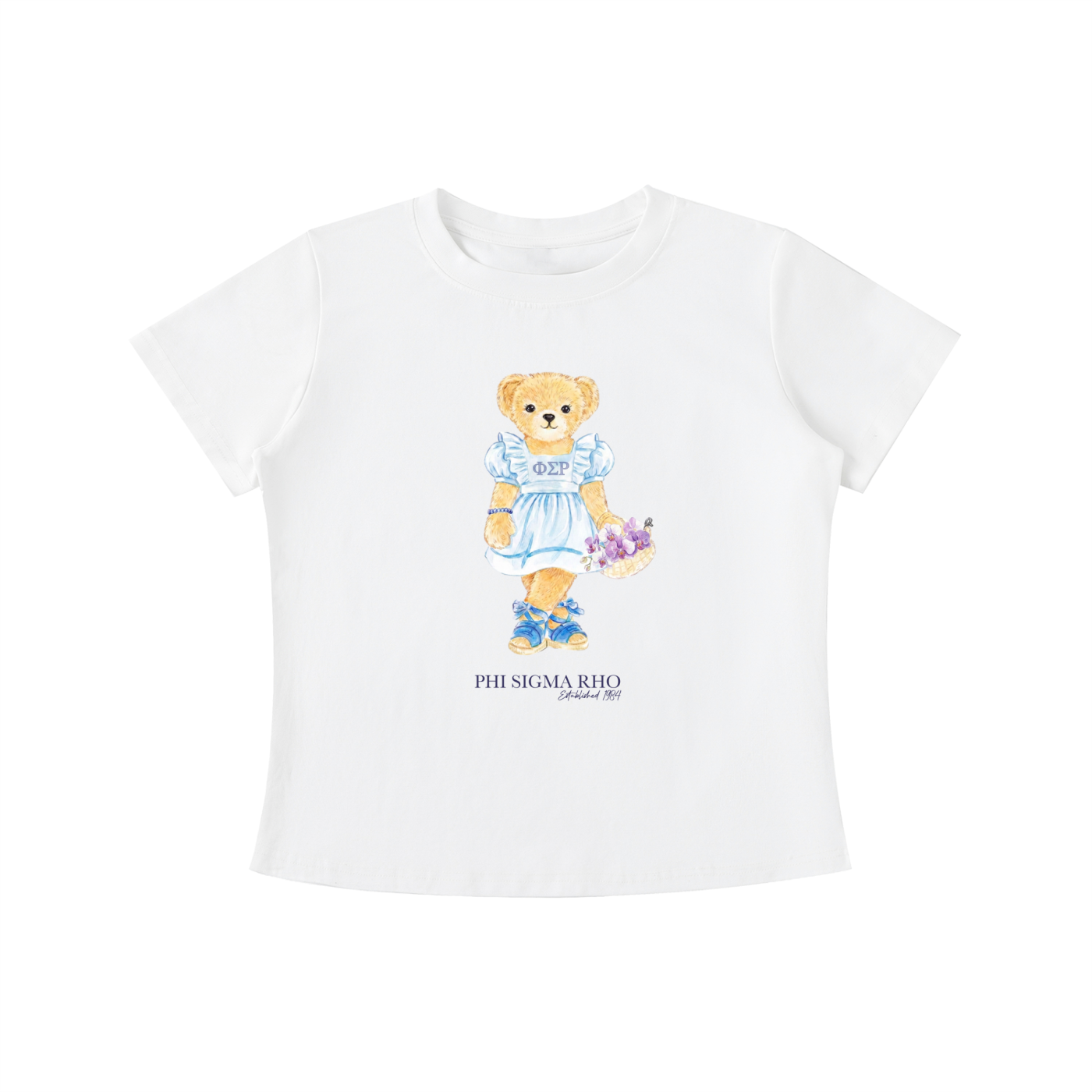 Phi Sigma Rho Flower Bear T Shirt