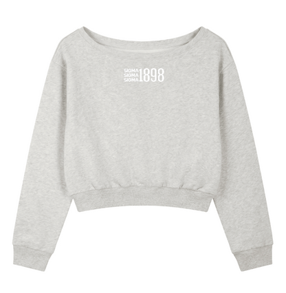 Tri Sigma 1898 Off The Shoulder Sweatshirt
