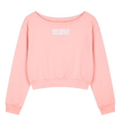 Tri Sigma 1898 Off The Shoulder Sweatshirt