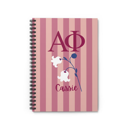 Alpha Phi Personalized Lily Notebook - Ivy Society