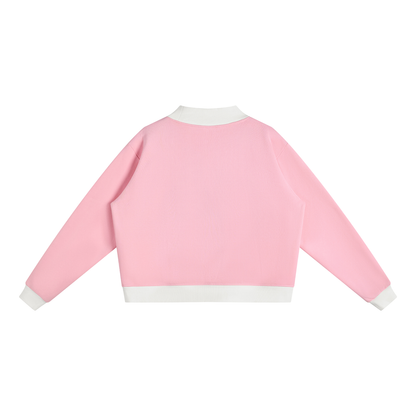 Gamma Phi Beta Two Tone Mock Neck Sweatshirt