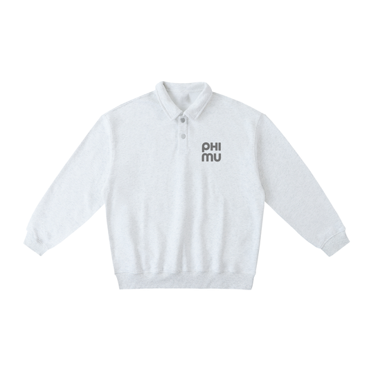 Phi Mu Polo Collar Sweatshirt