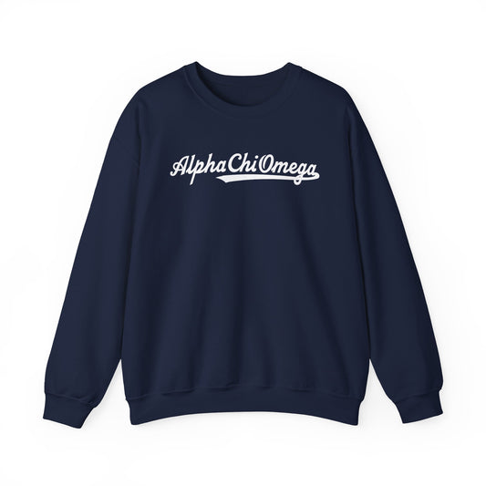 Alpha Chi Omega Baseball Sweatshirt - Ivy Society