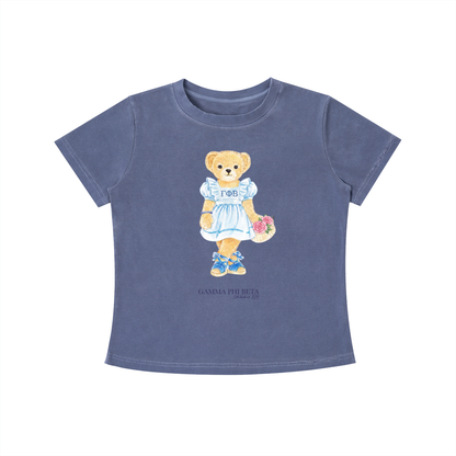 Gamma Phi Beta Flower Bear T Shirt