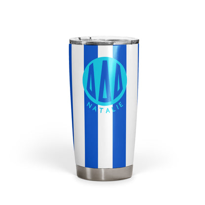 Tri Delta Personalized Striped Tumbler - Ivy Society