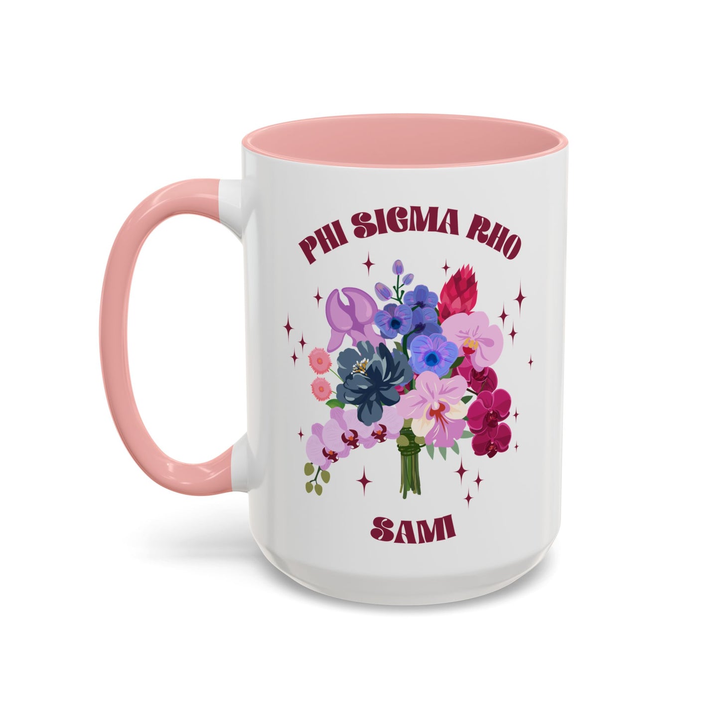 Phi Sigma Rho Personalized Flower Mug - Ivy Society